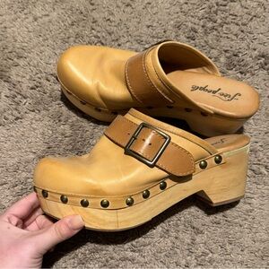 Free People Real Leather Clogs
